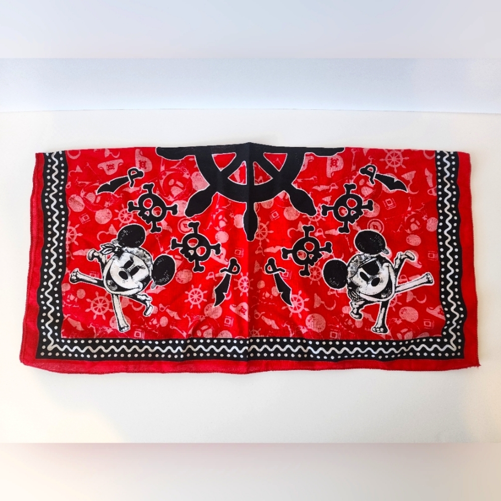 Walt Disney Cruise Line Pirate Night Red Scarf/Bandana -2024 Style
